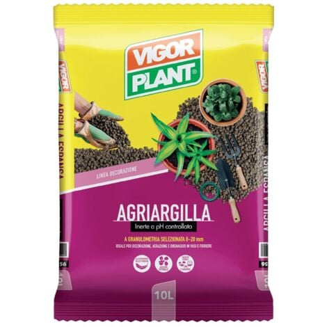 3 pezzi ARGILLA ESPANSA 10 LT PER PIANTE DRENAGGIO GIARDINAGGIO ISOLAMENTO