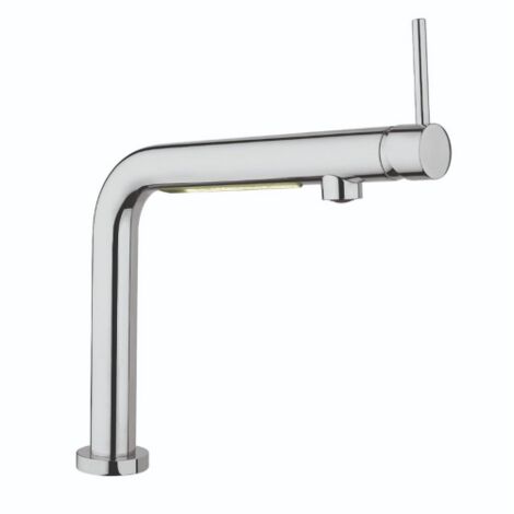 Argo Argentina Miscelatore monocomando lavello con luce led in ottone finitura cromo rubinetto per lavandino cucina