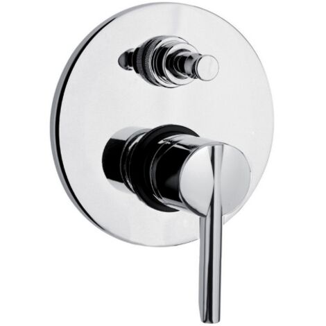 Argo Pin Miscelatore monocomando da incasso per doccia in ottone cromato con deviatore rubinetto bagno