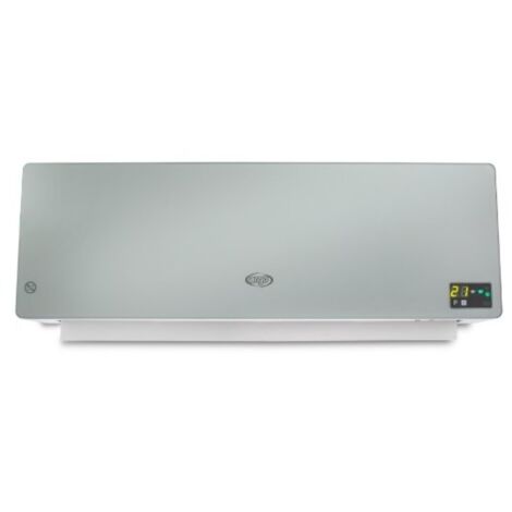 ARGO Stufa Termoventilatore Ceramico Con Display Da Parete Chic Silver