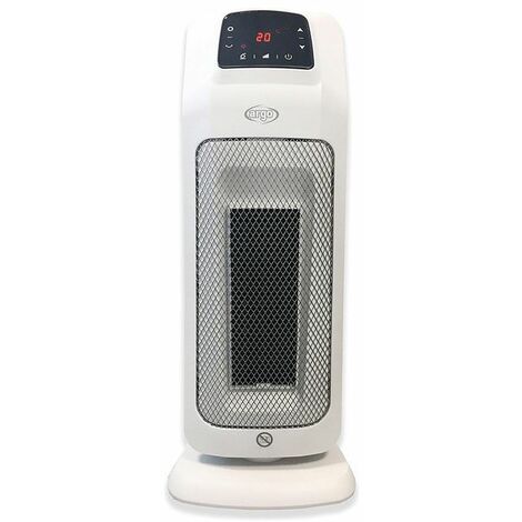 Argo Termoventilatore in Ceramica Mood da Bagno Min/Max 1300/2000W Eco Power Timer