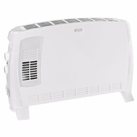 Argoclima Jazz T Termoconvettore Elettrico 2000W 3 Livelli Bianco con Turbo e Timer
