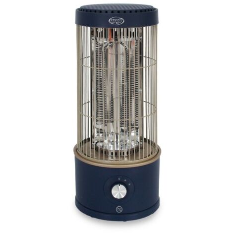 Argoclima Stufetta in Fibra di Carbonio Elettrico Looney Interno Blu 800 W