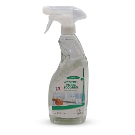ARGOS - Nettoie-vitres Ecolabel - 750 ml - Dégraissant sans traces - Made in France - Voir photos