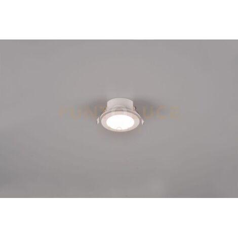 ARGUS FARETTO DA INCASSO LED 1W-4W 350lm, 3000K ROTONDO BORDO BIANCO + FUNZIONE RGB D. 8,2CM DIMMERABILE