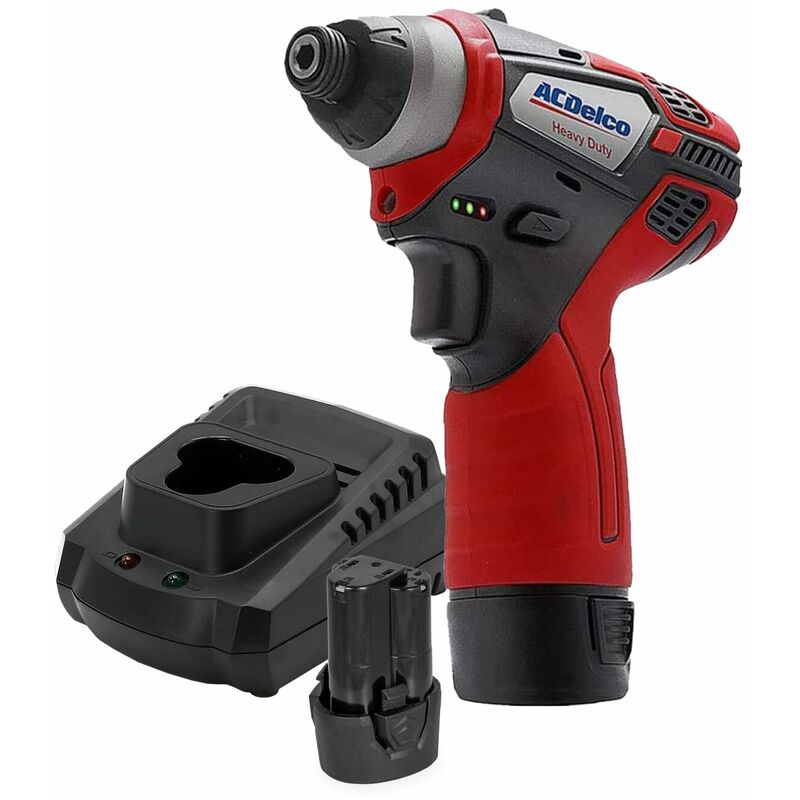 Acdelco Tools - ARI12105P G12 Lithium-Ion 1/4'' Hex Cordless Electric Impact Driver Power Tool Kit