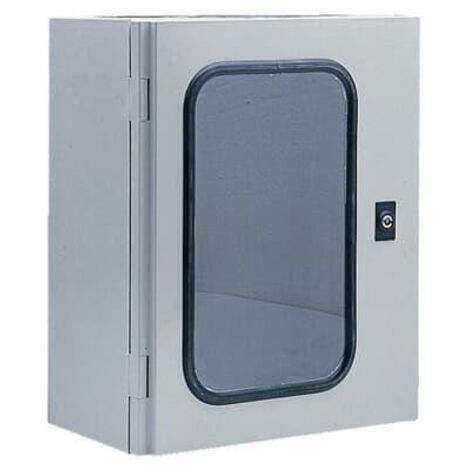 ARIA 75 Coffret IP65 IK07 avec visuel et 1 serrure double panneton de 3mm 4TBA831814C0100 ABB 831814