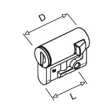 Aria-Polysafe-Serrure semi-cylindrique avec 2 clés 1242-E 4TBP832031C0100 ABB 832031