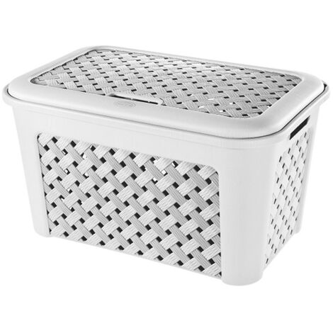 TONTARELLI Arianna Korb mit Deckel Weißes Modell