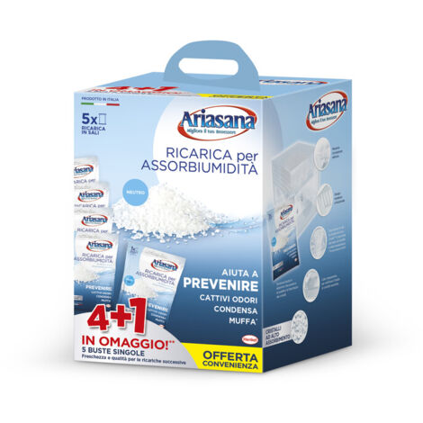 ARIASANA RICARICA IN SALI NEUTRI 5 BUSTE PER 450 G- 6,0 pz