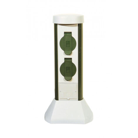 Aric 3562 mini borne de jardin vert et gris résistante