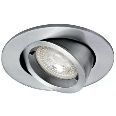 ARIC 4898 Speed 90 - Spot encastrable orientable ALU Nickel Satin 50W MAX GU10 - Ampoule non incluse