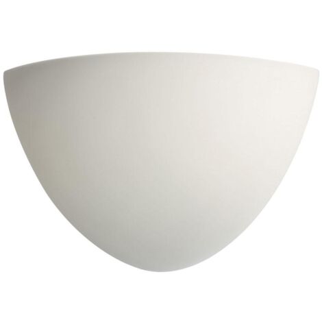 Aric – Applique murale plâtre d'angle E27 – Pour ambiance moderne – Compatible avec ampoule E27 – 3011