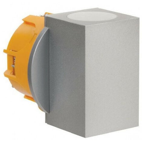 OUTILLAGE ONLINE Aric - Hoba IP65 2 LED lampada da parete in alluminio satinato