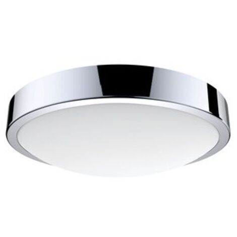 Aric – Plafonnier LED intégré IP44 17W 4000K 1250lm avec détecteur de mouvement – Vasque PMMA opale – 50514