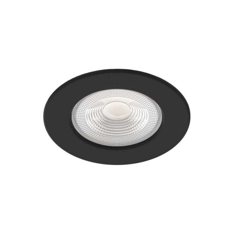 Spot encastrable led intégrées de 3000 à 4000 k, cylindre noir - Aric