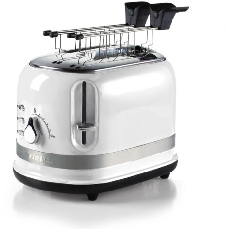 Ariete 149 Tostapane 2 Fette 6 Livelli di Doratura Bianco 815W con Scongelamento