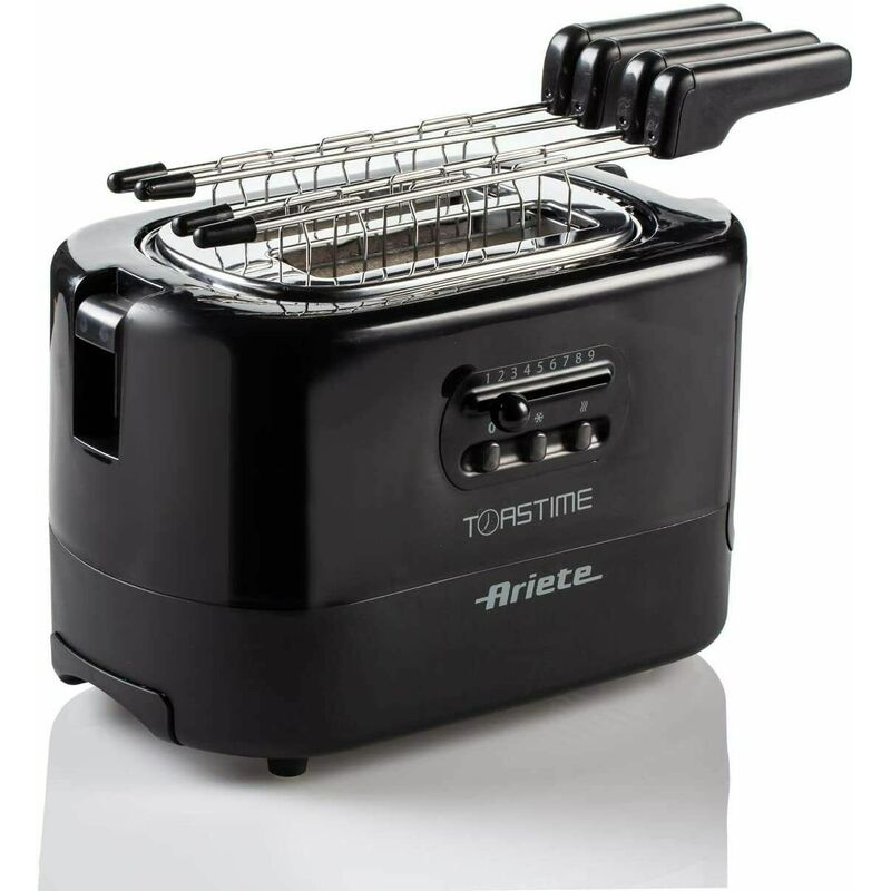 Image of 159 toastime tostapane 2 fette con pinze con funzione scongelamento e ris - Ariete