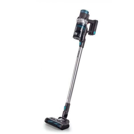 Ariete 2704 Scopa Elettrica Senza Filo 22V Litio 2-in-1 Blu con Pannello Digitale