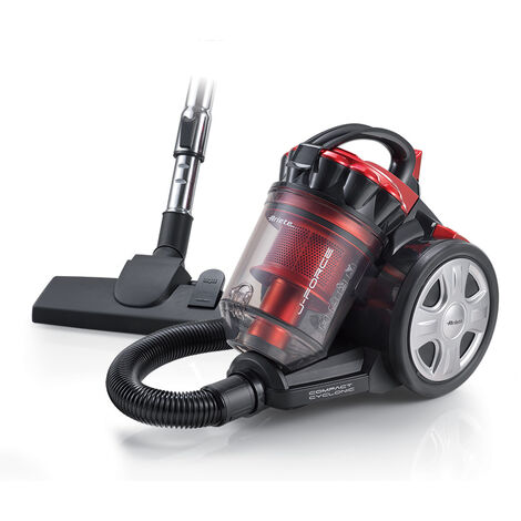 Ariete 2753 j-force - aspirapolvere senza sacco - tecnologia multiciclonica - tubo telescopico - filtro hepa - cavo 5 metri - 700 watt - rosso e nero - ARI2753