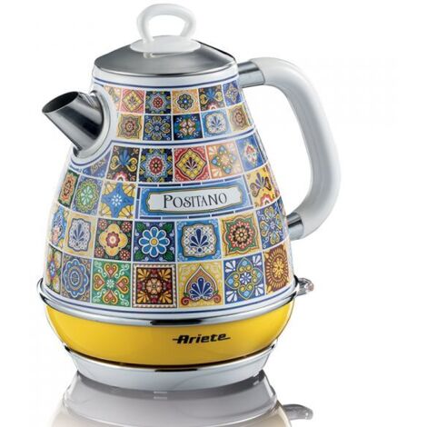 Ariete 2869 Bollitore Positano, Bollitore Elettrico, 1,7L, Infusi, the, tisane, Base cordless, Autospegnimento