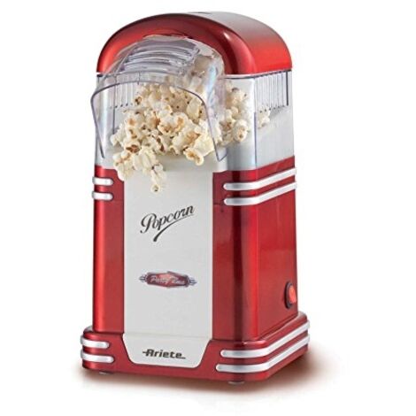 ARIETE 2954 Appareil a Popcorn - 1100 W - Design années 50 - Rouge