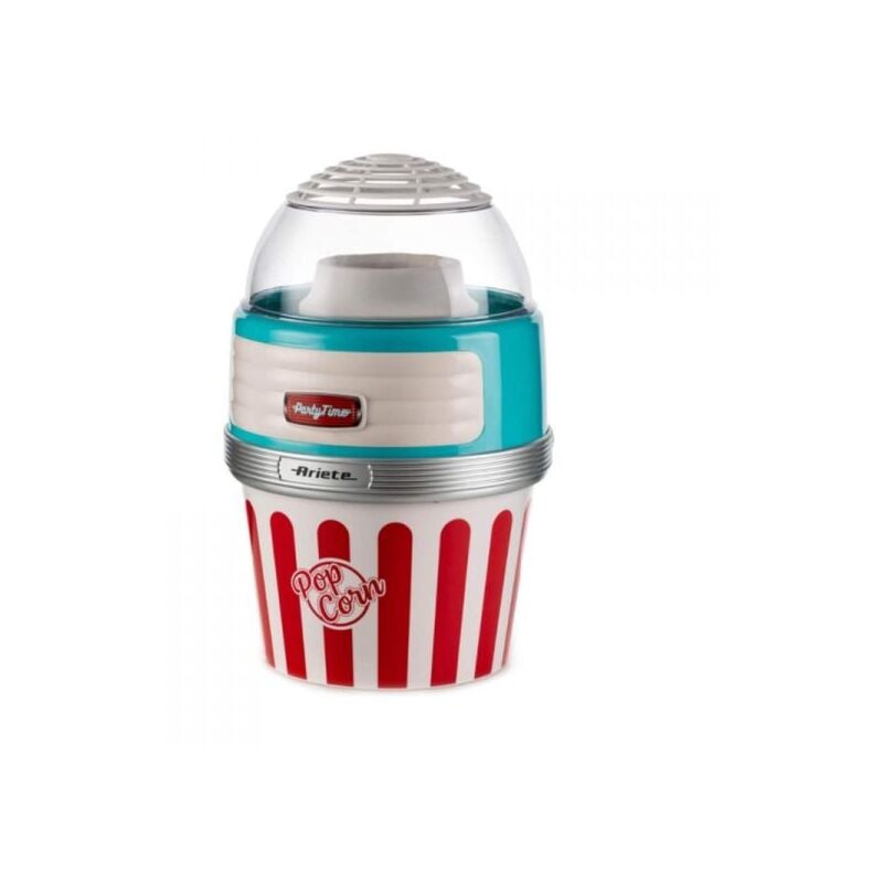 Image of Ariete - pop corn xl celeste (party time) (2957/01) - macchina per pop corn - design vintage - 1100W