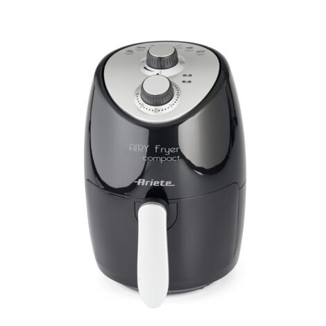 Ariete 4617, Airy Fryer Compact, Friggitrice Ad Aria, Capacità 2 L, 1000 W, Temperatura Max 200°C, Nero