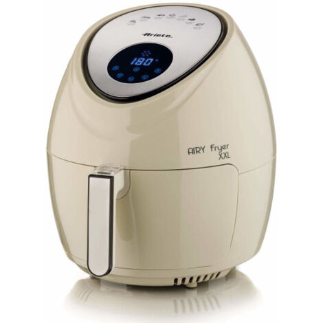 Ariete 4618 Airy Fryer XXL - Friggitrice ad Aria - Frigge 2,5 kg di Patatine Fritte - 7 Litri - Cottura Senza Olio e Grassi - 1800 Watt - Beige