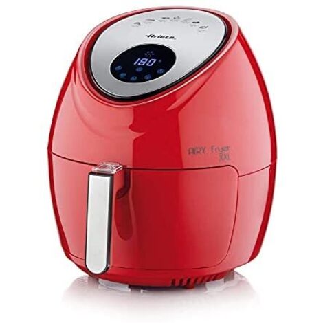 Ariete 4618 Sencillo 5,5 L Independiente 1800 W Freidora de aire caliente Rojo, Acero inoxidable
