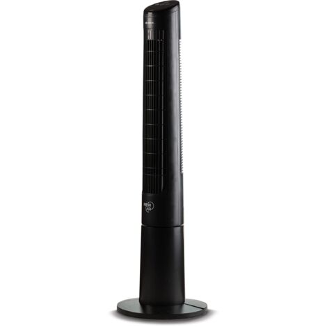 Ariete 805 Ventilatore a torre Freshair, 45W, Oscillazione 180°, Display, 3 Velocità, 3 Modalità Ventilazione, Timer fino a 12h, Nero