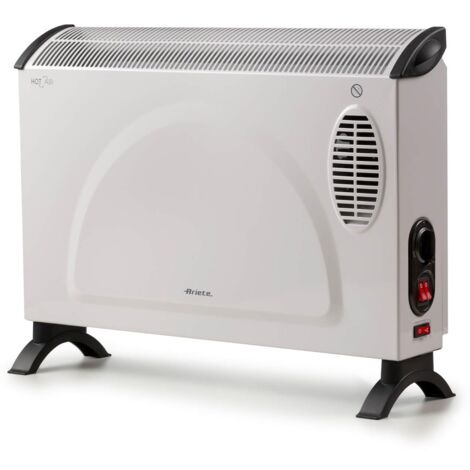 Ariete 8210 Termoconvettore, 800W-200W, 3 livelli di potenza, Termostato regolabile, Protezione da surriscaldamento, Silenzioso, Risparmio energetico, Ventola turbo, Bianco
