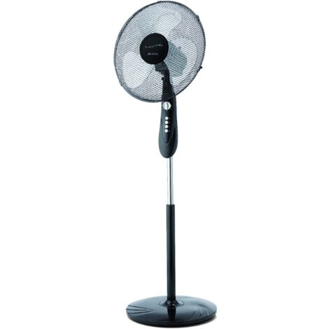 Ariete 846 Freshair Ventilatore a Piantana, 3 Velocità, Elica a 3 Pale, Funzione Oscillazione e Inclinazione, 45 W, 40X40X130 Cm, Plastica, Nero