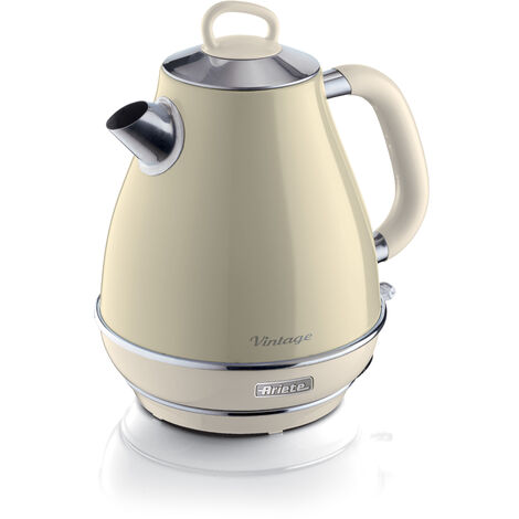 Ariete ARI-2869-BG Bollitore Elettrico di Design, 2000 W, 7 Cups, Acciaio Inossidabile, Beige