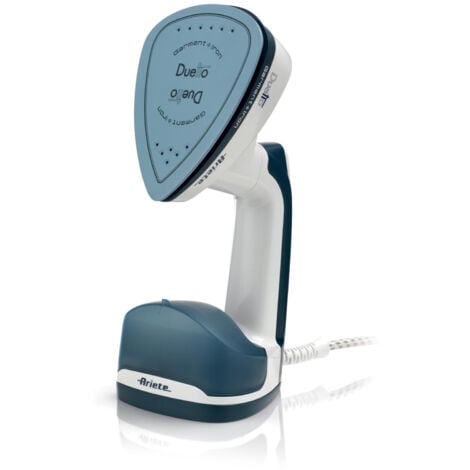 Ariete Duetto 6246 Stiratrice Verticale Portatile 1000W Piastra Ceramica Bianco e Blu