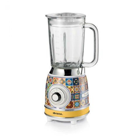 Ariete Frullatore Positano 583 Multicolore 1,5L 1000W 4 Lame Ciotola in Vetro 4 Velocità