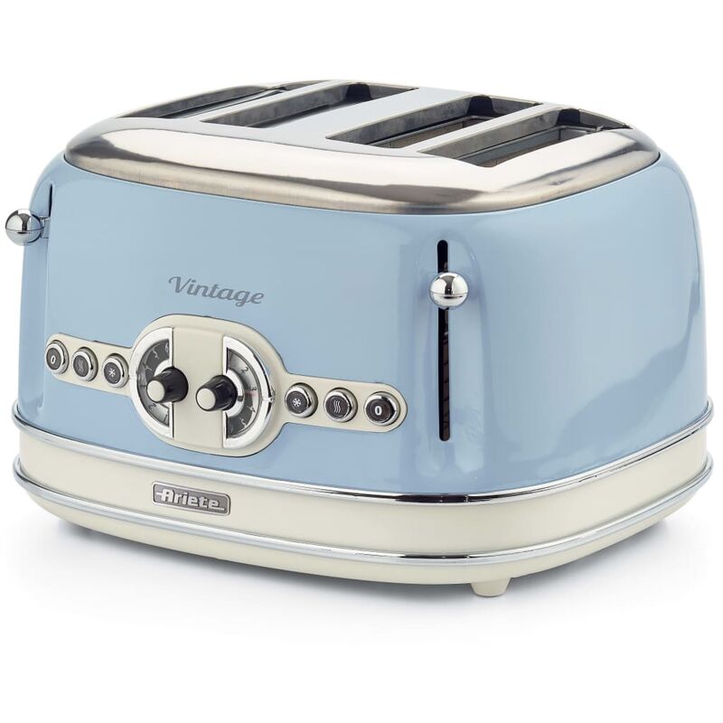 

Tostadora de pan 4 rebanadas Vintage azul 1600 W - Azul - Ariete