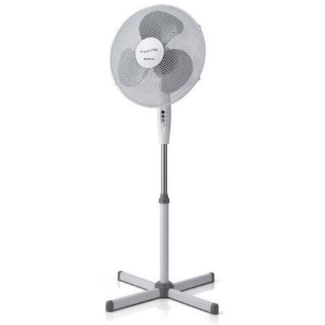 Ariete Ventilatore da Pavimento 40cm 3 Velocità Oscillante Regolabile Grigio/Bianco 45W