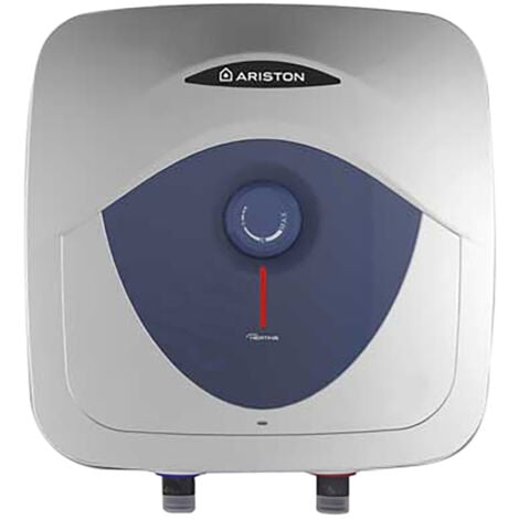 Ariston Blu Evo RS Chauffe-eau électrique à accumulation sur évier 15 litres, Profil de Charge XXS, Puissance 2000W. Compact, facile à utiliser. Conçu et fabriqué pour être installé en France.