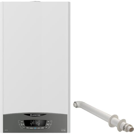 ARISTON GROUP Ariston Clas ONE R 24 with Standard Horizontal Flue Kit - Regular Gas Boiler - Compact and Lightweight - with AUTO Function - Energy Class A