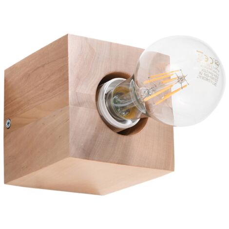 ARIZ wall lamp in natural wood