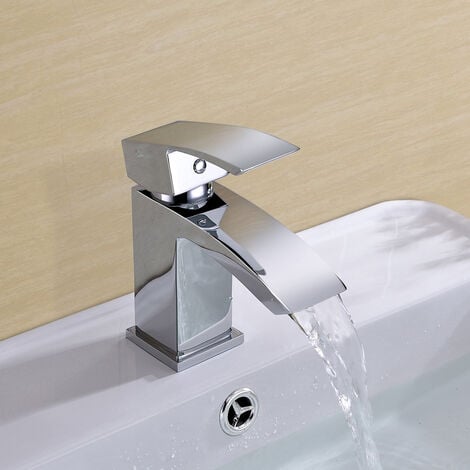 NES HOME Arke Modern Chrome Cloakroom Basin Mono Mixer Tap