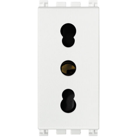 Arke - presa bipasso 2p+e 16a p17/11 weisse farbe 19203.b