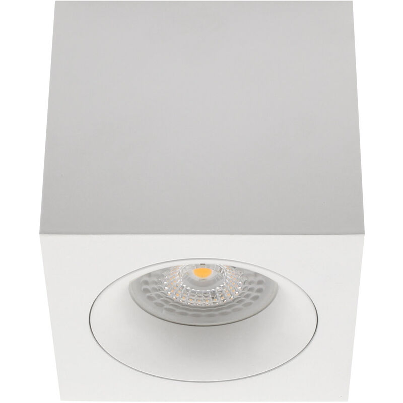 Arkoi Housing GU10, Plafonnier carré blanc