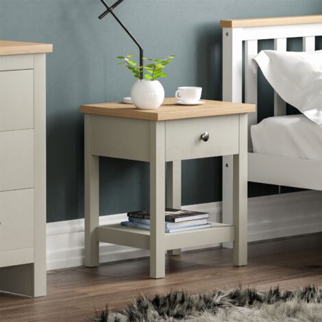 main image of "Arlington 1 Drawer Side Table Coffee End Bedside Cabinet Nightstand"