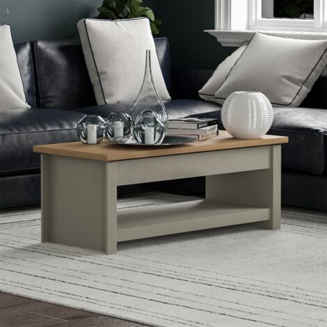 Arlington Sliding Top Coffee Table With Shelf Living Room Furniture