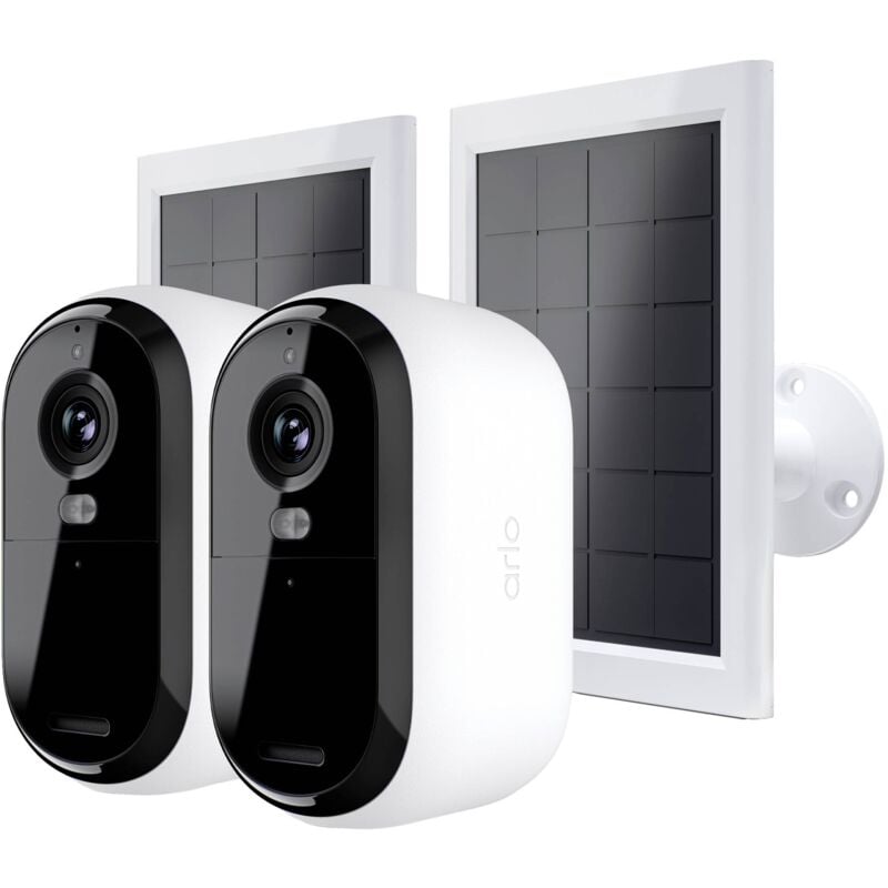 Bundle ESSENTIAL2 2K outdoor camera 2-PACK + 2-SOLAR panel VMK3250-100EUS IP-Set pour caméra de surveillanceavec 2 caméras2688 x 1520 pixels V890953