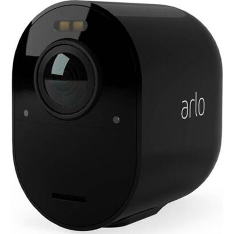 Arlo – Caméra de surveillance 4K VMC5040B200EUS – Résistante aux intempéries – Vision nocturne couleur – Angle de vue 180° – Portée IR 7.6m - NOIR 4 K