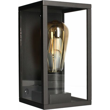 Arlux Lighting – Applique extérieure SOLWEIG E27 7W 800lm IP44 – Température de couleur 2700K – Finition anthracite pour éclairage design