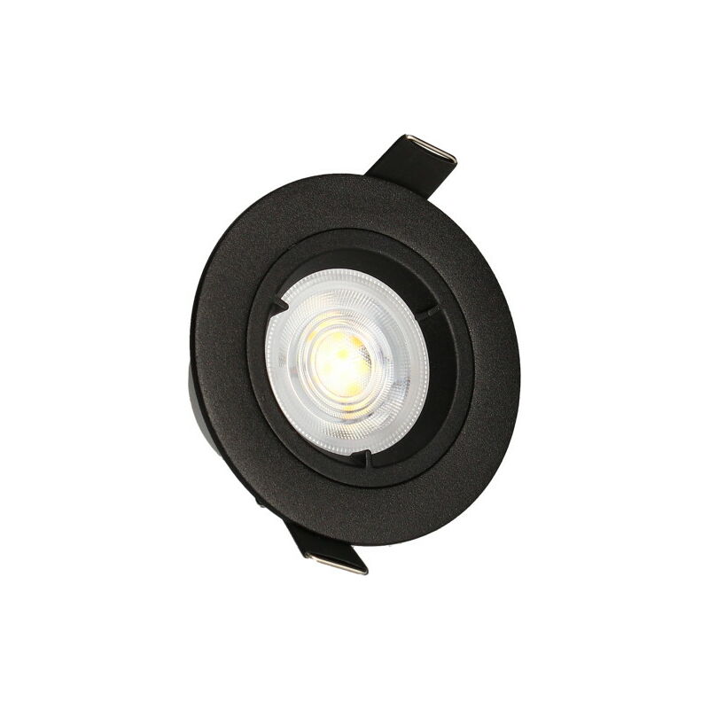 Arlux Lighting - kit 3 spots noirs encastrables jade Fixe module 5W, 2-CCT, 400lm, Ø85